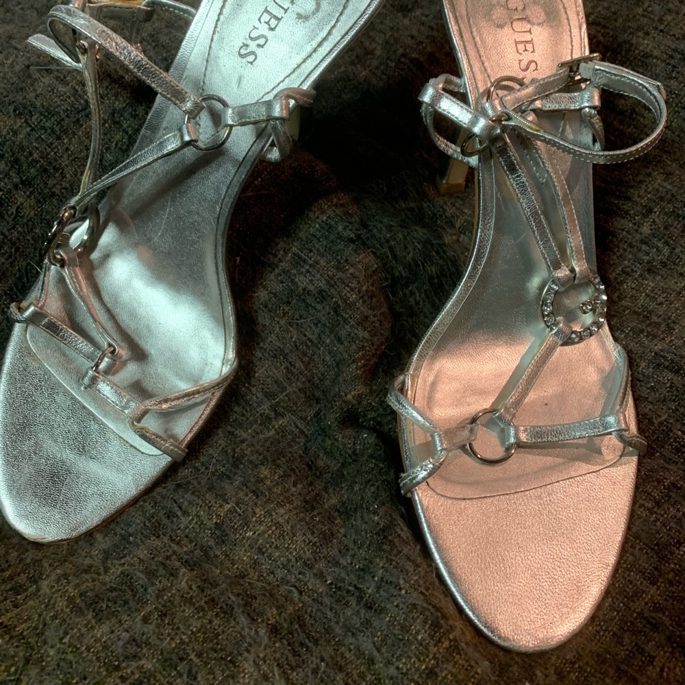 Guess Silver Heels